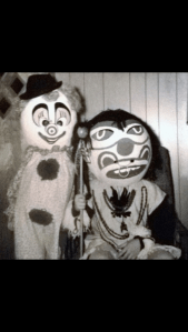 Two of dads Halloween creations. Teresa and Brian